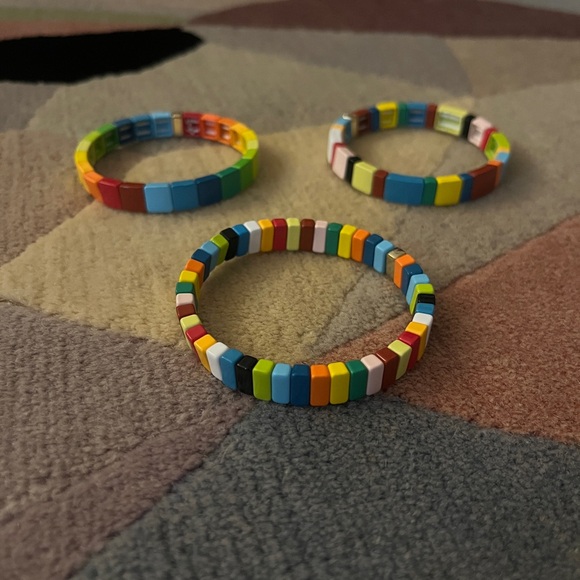 Roxanne Assoulin Rainbow Brite Bracelet Set of Three (3) - Picture 4 of 16